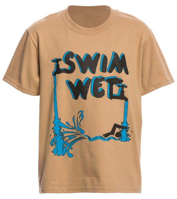 AMBRO Manufacturing Youth Unisex Swim Wet Short Sleeve Tee Shirt on Sale