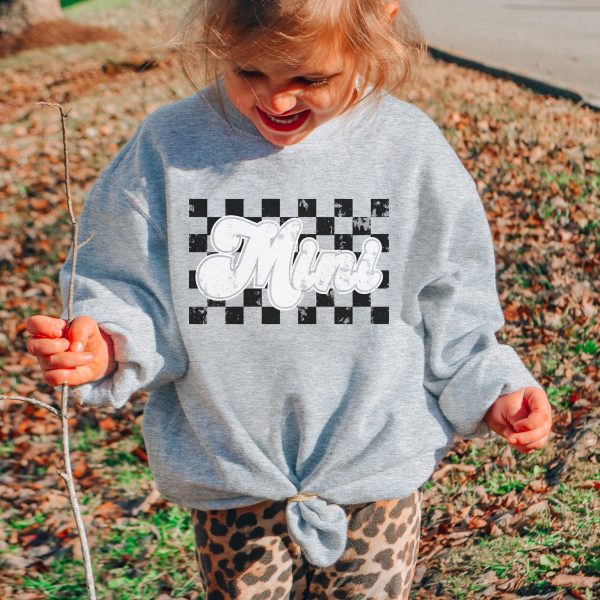 *YOUTH Pre-Order: CUSTOMIZE Checkered *Sport Grey (XS-XL) Supply - Image 2
